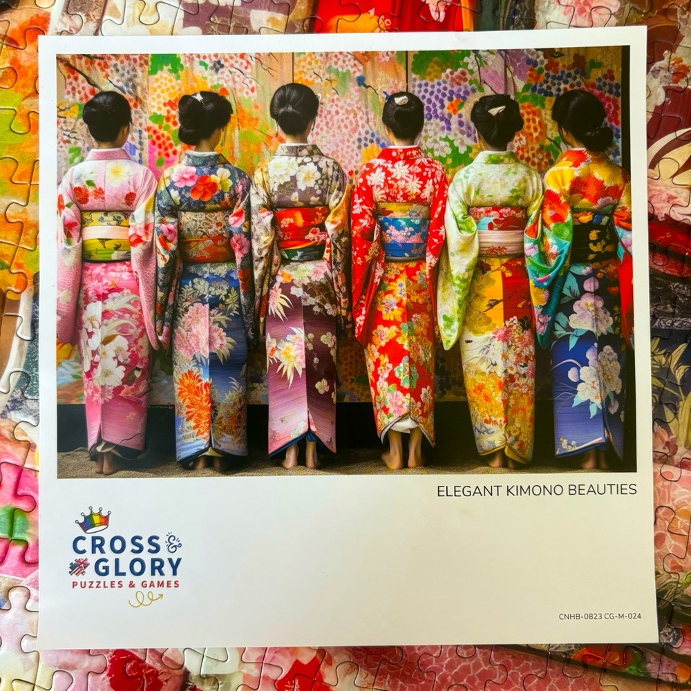 Elegant Kimono Beauties Jigsaw Puzzle, 1000 Pieces
